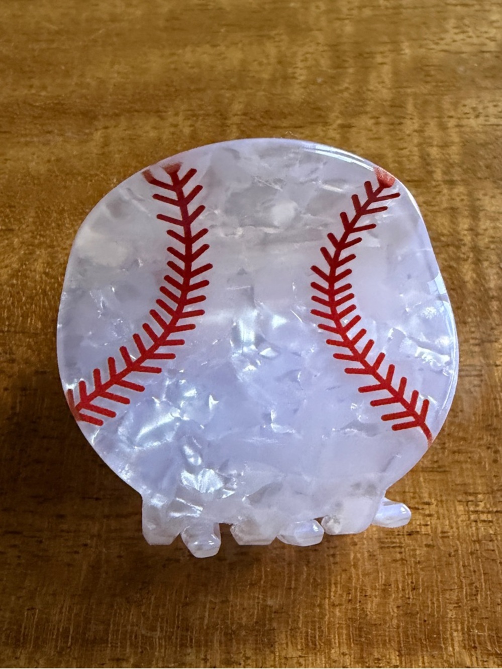 Baseball Hair Claw Clip